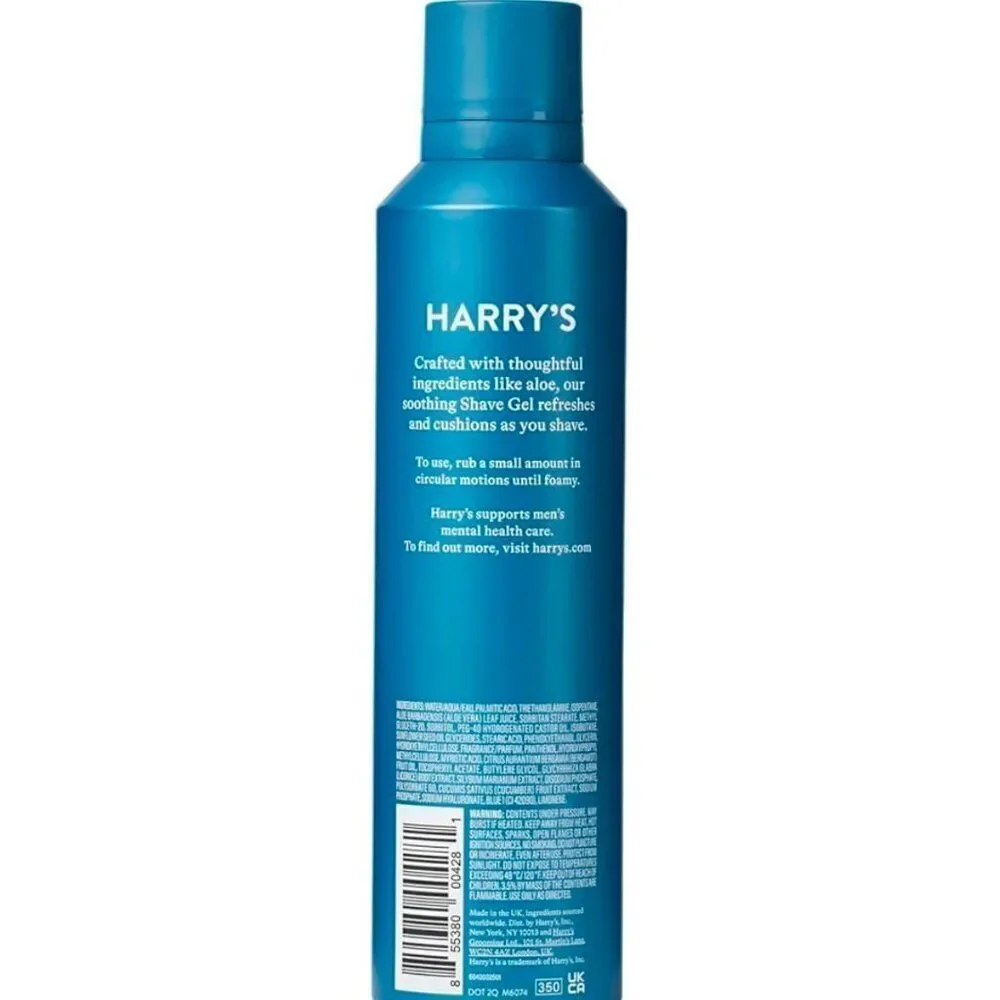 NEW Harry's Foaming Shave Gel with Aloe 6.7oz